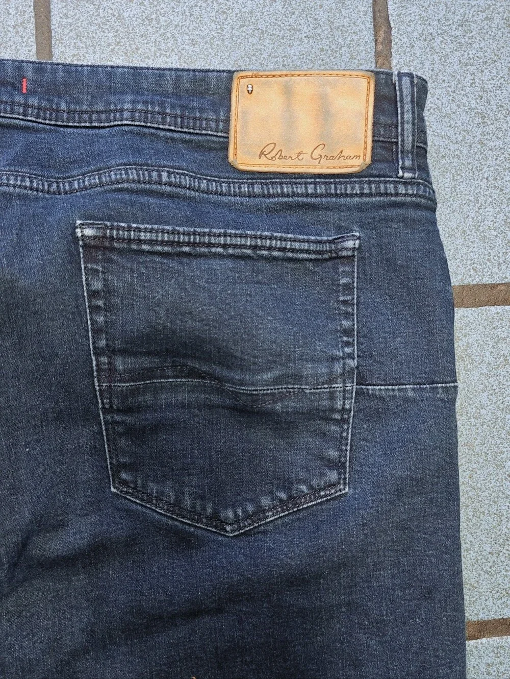 Robert Graham Mens Pants Size 40 in Blue Jeans Perfect Fit